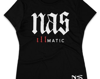 Nas Women T Shirt 90&#39;s Queens Hip Hop Rapper T-Shirt Stylish Graphic Design Tee For Birthday Gift, Concert | Hip Hop Women&#39;s Tee