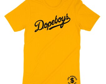 Dopeboys California LA Los Angeles Hip Hop Graphic Design Men's Tee, T-Shirts