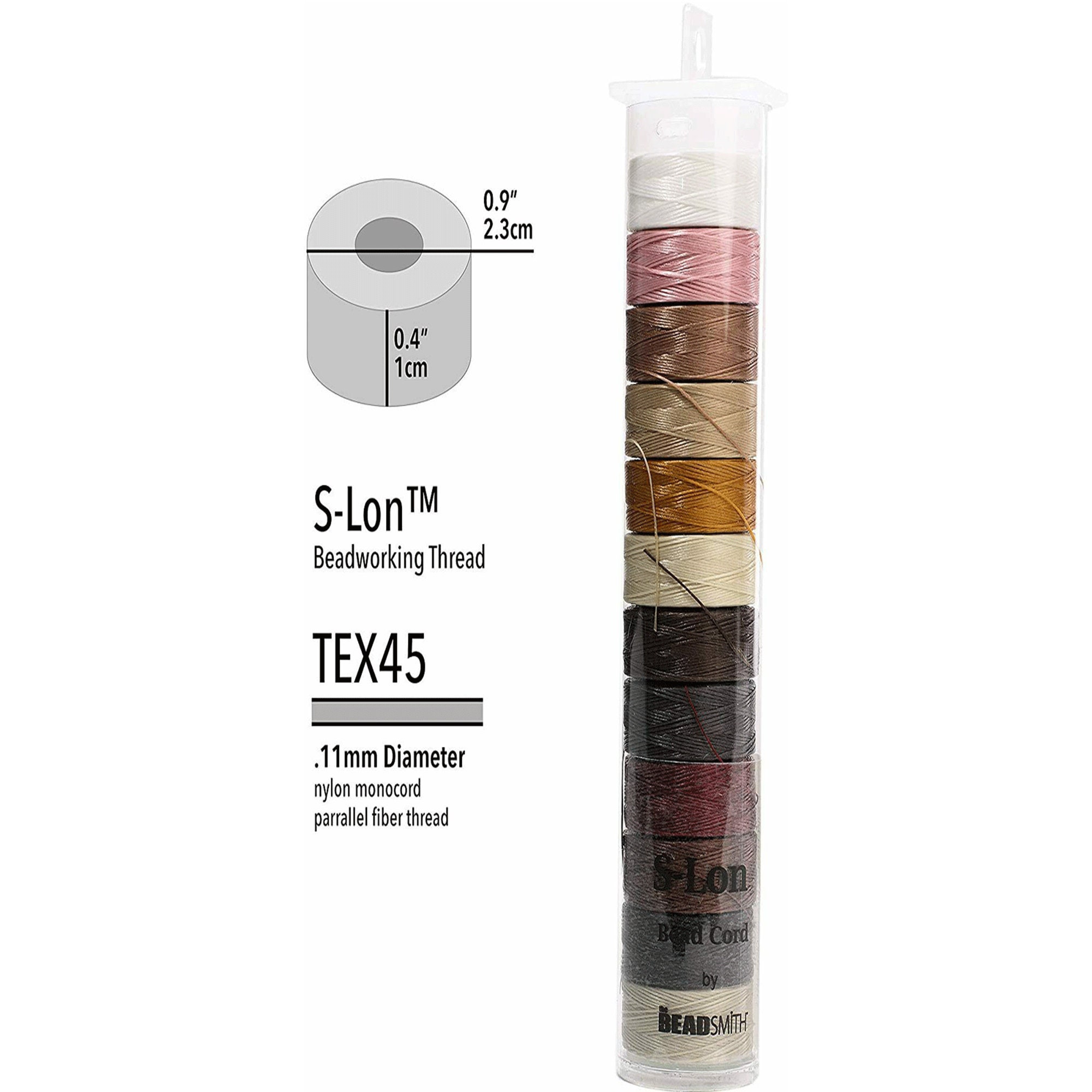 BeadSmith SLon Beading Thread 12 Bobbins12 Colors Size D Etsy