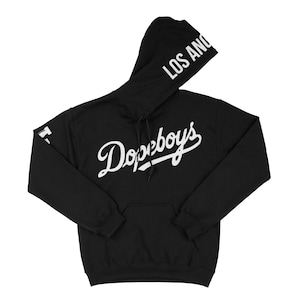 L.A. Dopeboys Black Adult Unisex Hoodie Urban Hip Hop Streetwear Graphic Design Thick Pullover Hoodie Sweater