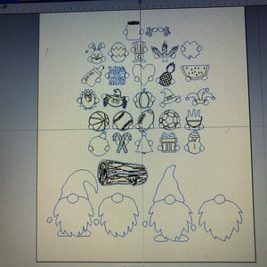 Interchangeable Gnome Seasonal Gnome SVG File Glowforge Files 27 Shapes ...