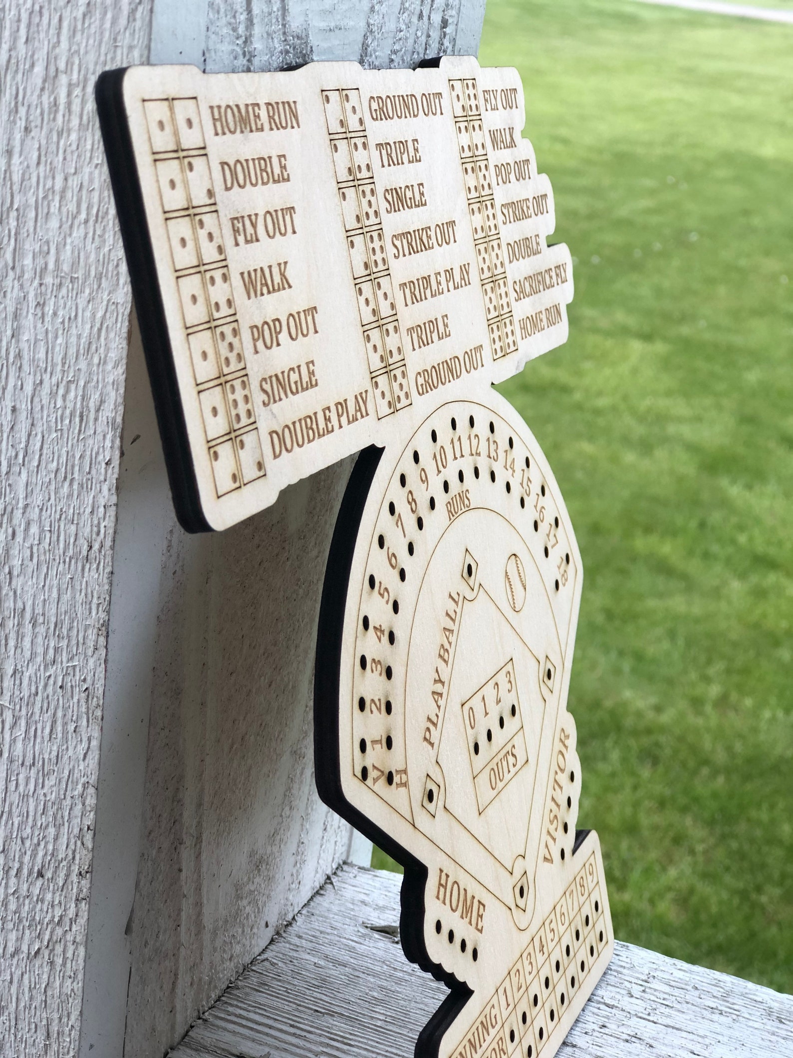 Baseball Dice Game Baseball Game board Etsy