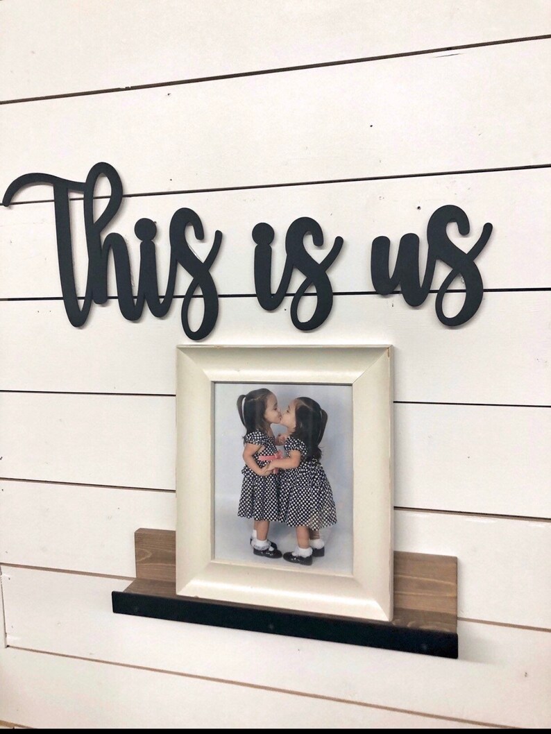 This is Us Wood Word Cutout This is Us Wood Sign FREE SHIPPING Etsy