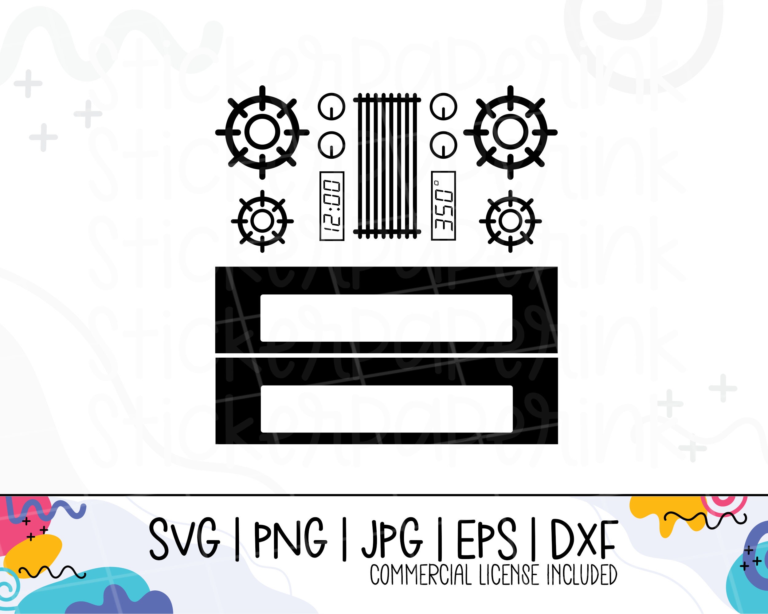 DIY Toy Stove svg | Toy Stove | Storage Container Stove | Kid Stove | svg for Toy Stove | svg cut file