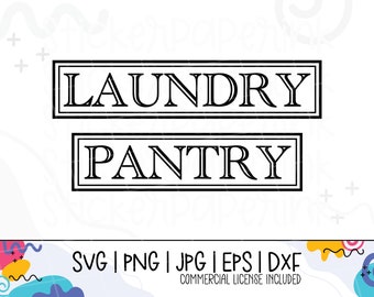 laundry pantry svg kitchen laundry decal home decor organization sticker digital cut file digital download cutter files eps pdf dxf jpg