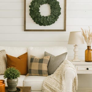 Real Silver Dollar Eucalyptus Wreath, Fresh Eucalyptus Wreath, Silver Eucalyptus Wreath | The Garland Guy Bild 1
