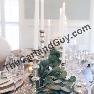 Silver Dollar Eucalyptus Garland, Wedding Garland, Fresh Eucalyptus Decor, Aisle Runner, Greenery Garland