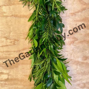 Podocarpus, Nagi, Cocculus Garland, Fresh Wedding Garland, Real Greenery Garland