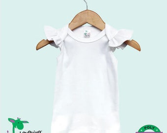 baby girl flutter sleeve bodysuit