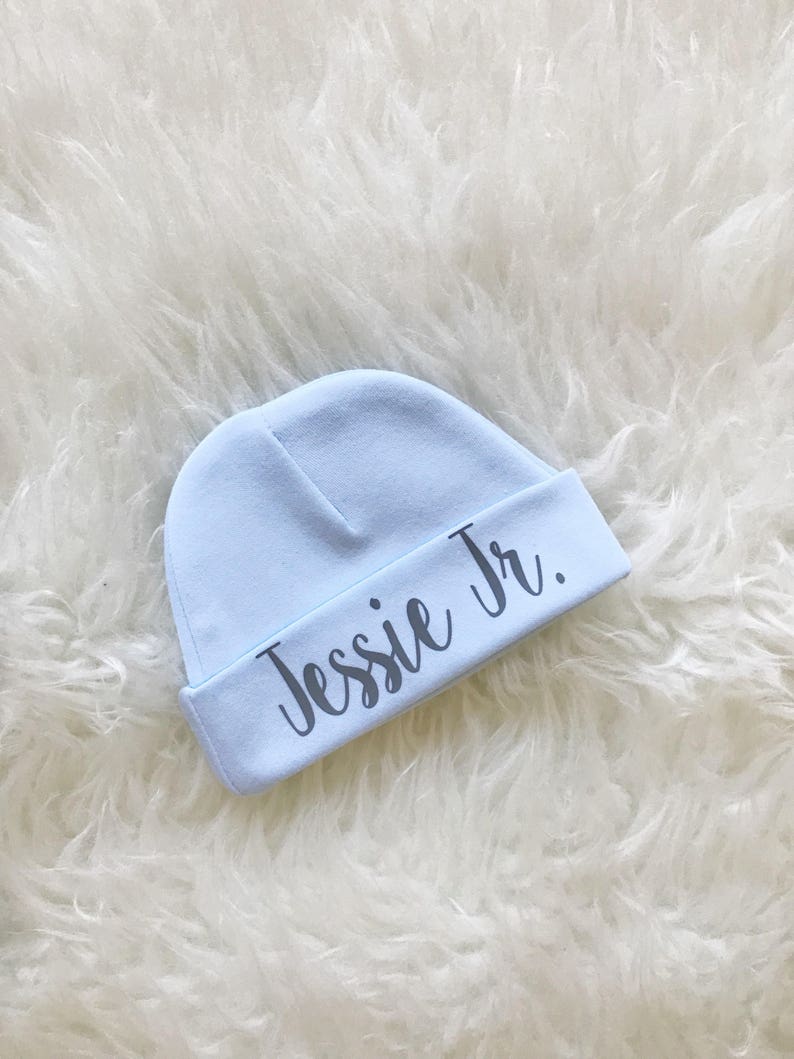 Baby beanie with name / Personalized Newborn baby beanie / Etsy