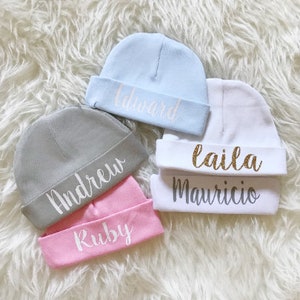 personalized newborn beanie