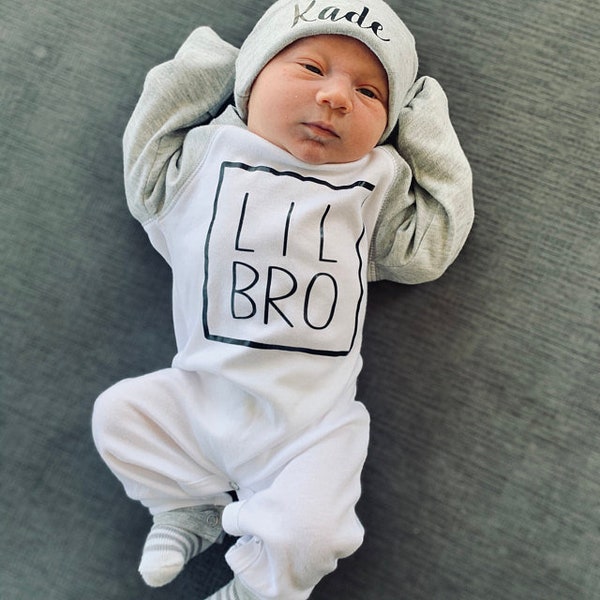 GIFT NEWBORN Baby Boy Coming Home Outfit baby boy personalized baby boy hat baby shower gift baby boy gift clothes new mom gifts