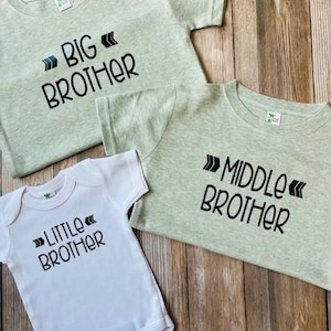 Big Middle Little Brother Shirts | Sibling Shirts | Brothers | Matching Hospitals Shirts