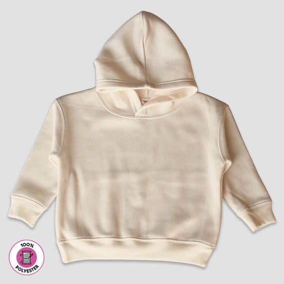 Sublimation Blanks -toddler Fleece Hoodie Sweatshirt – White – 100