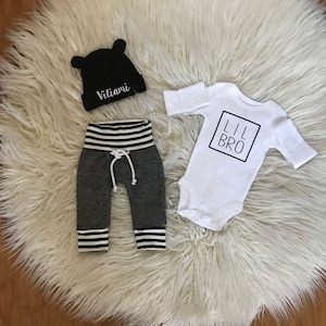 Newborn boy coming home outfit Baby Boy Coming Home Outfit  personalized baby boy hat baby shower gift baby boy gift clothes new mom gifts