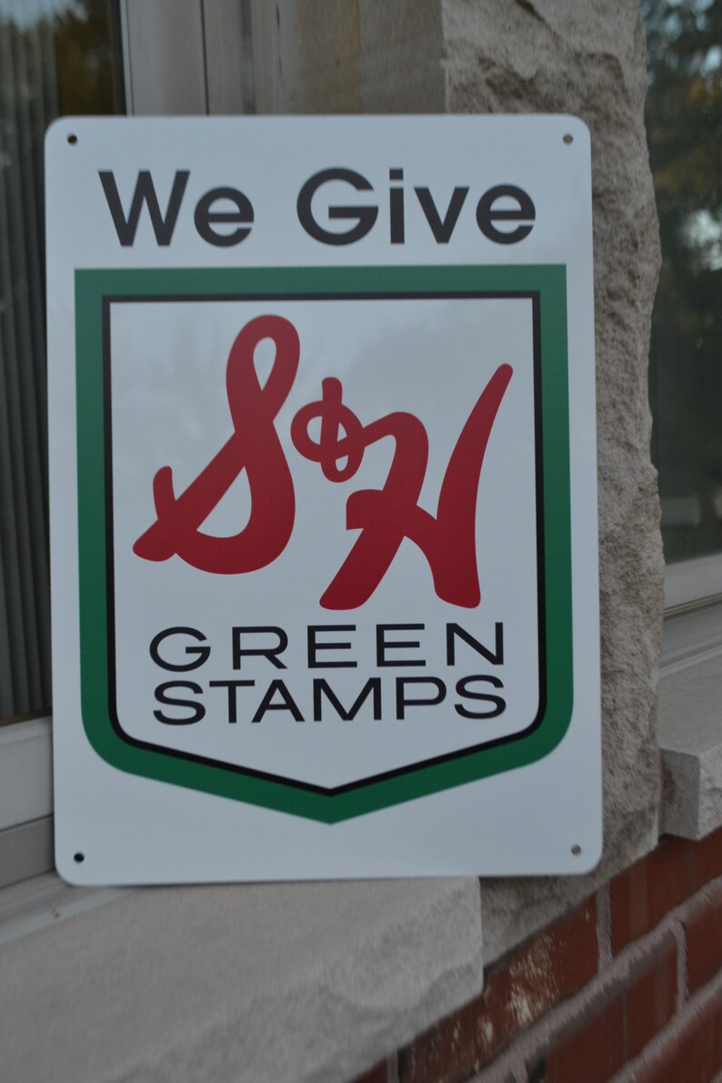 S&H Green Stamps Sign Etsy