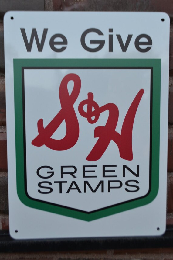 S&H Green Stamps Sign Etsy
