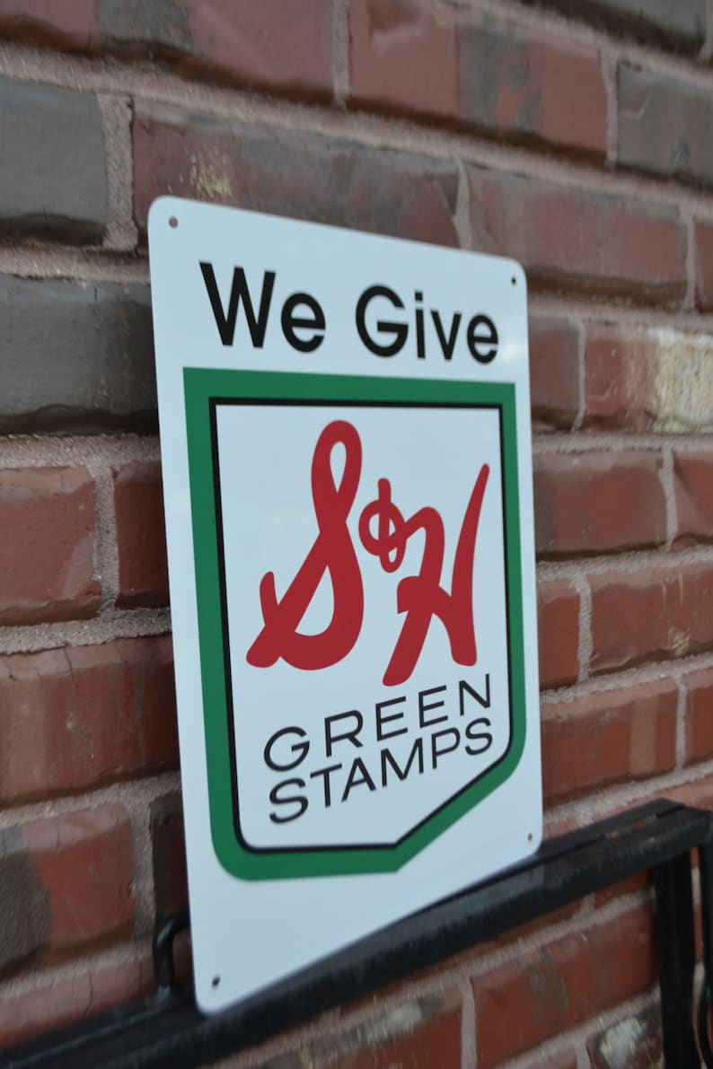 S&H Green Stamps Sign Etsy