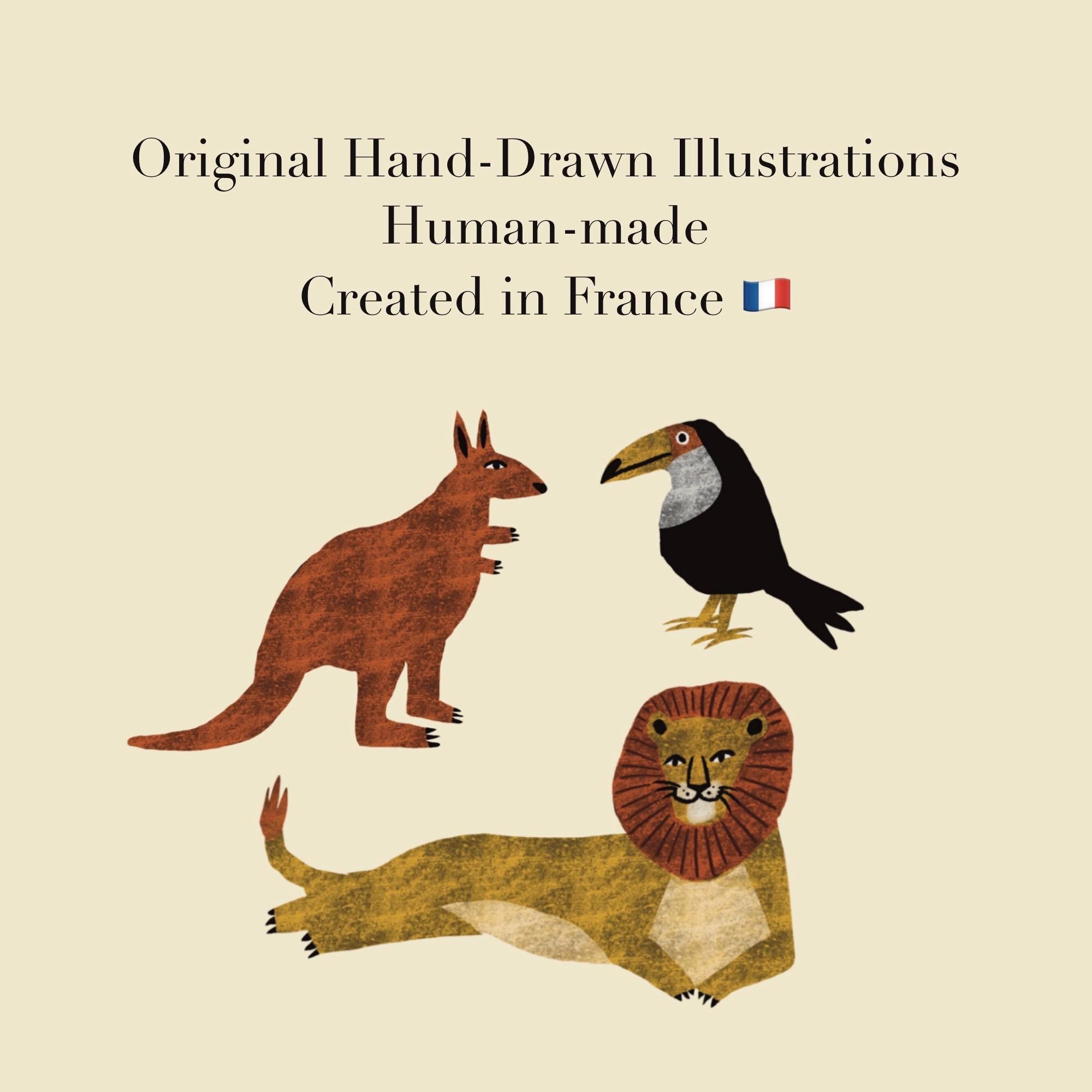 Zoo Animal Stickers PNG – Printable Sticker Sheet & Clipart Pack, Cozy ...
