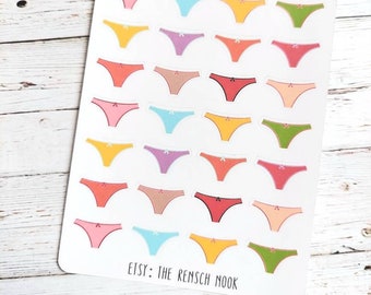 Period Tracker Planner Stickers | Panty Planner Stickers | Menstrual Cycle Stickers | Feminine Health Planner Stickers | Period Planner