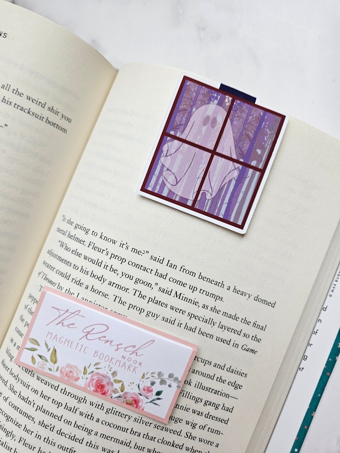 Ghost in the Window Magnetic Bookmark - Halloween and Fall - Planner ...