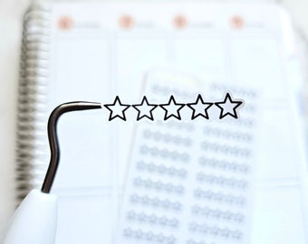 5 Star Book Rating Planner Stickers - Review Tracker