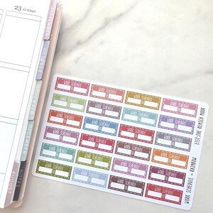 Work Schedule Planner Stickers | Work Shift Planner Stickers | Work Hours Planner Stickers | Employee Planner Stickers image 6