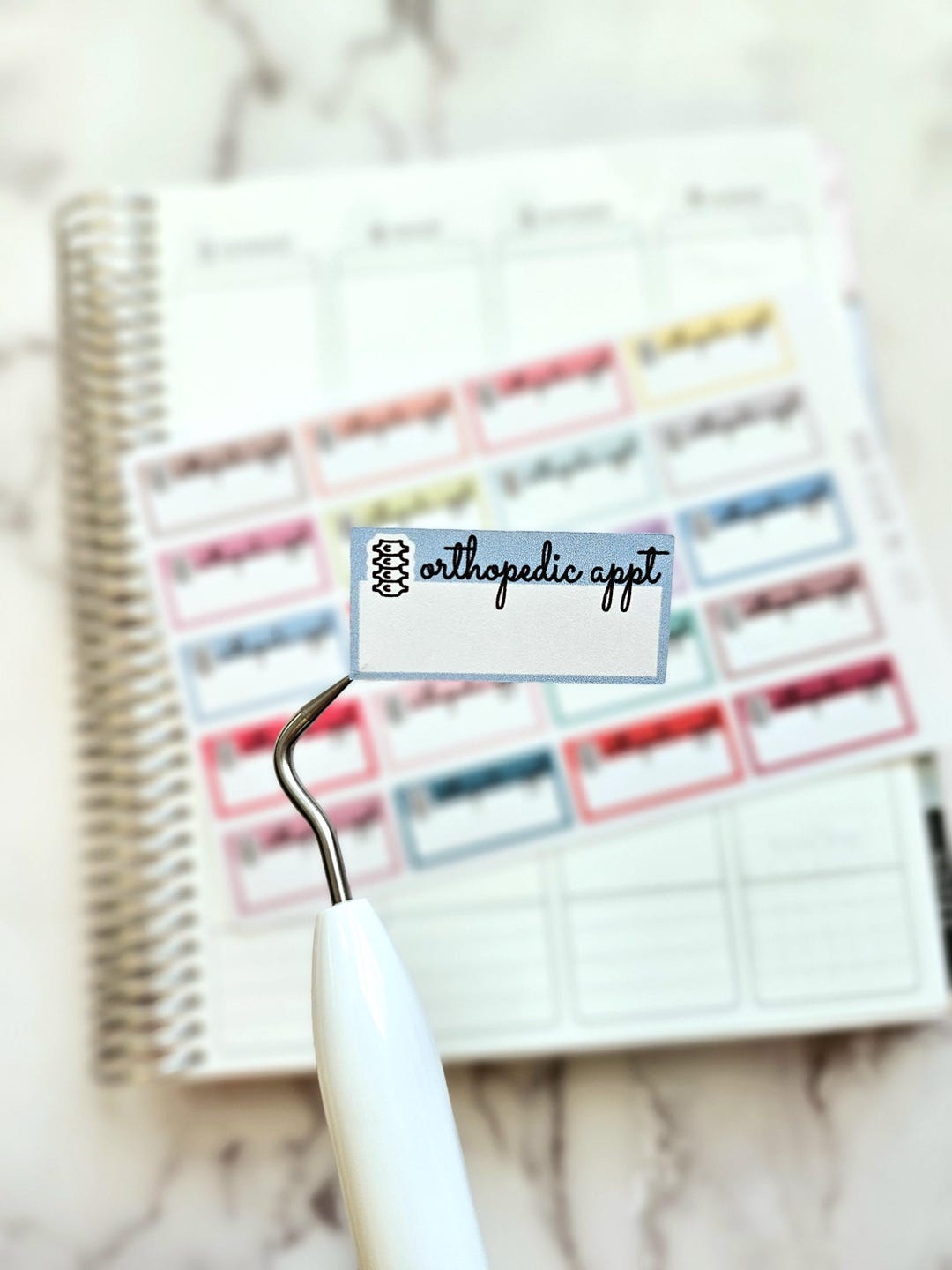 Orthopedic Appointment Boxes Planner Stickers - Etsy