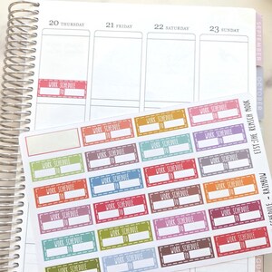 Work Schedule Planner Stickers | Work Shift Planner Stickers | Work Hours Planner Stickers | Employee Planner Stickers image 2