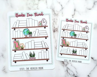 Books I've Read Bookshelf Planner Stickers | Reading Tracker Stickers | Bookshelf Reading Log | Book Journal Stickers