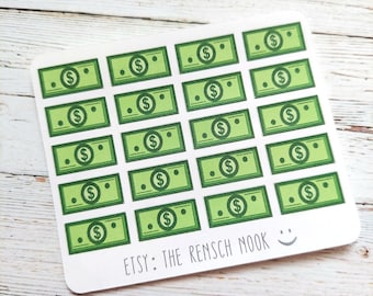Money Planner Stickers | Budget Planner Stickers | Cash Stuffing | Finance Planner | Paycheck Planner