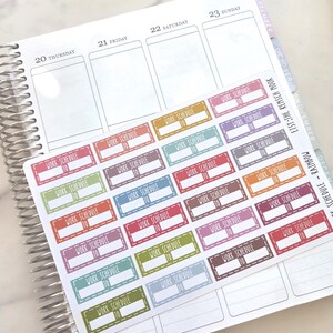 Work Schedule Planner Stickers | Work Shift Planner Stickers | Work Hours Planner Stickers | Employee Planner Stickers image 5