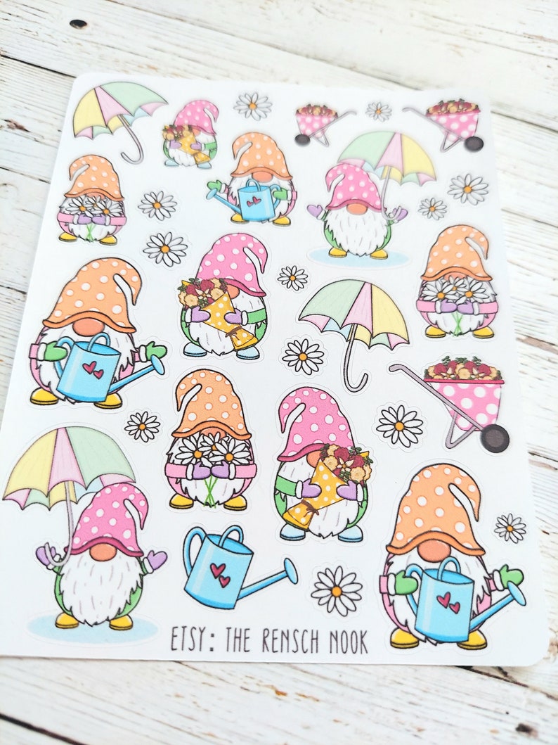 Spring Gnome Planner Stickers 0193 Bild 2