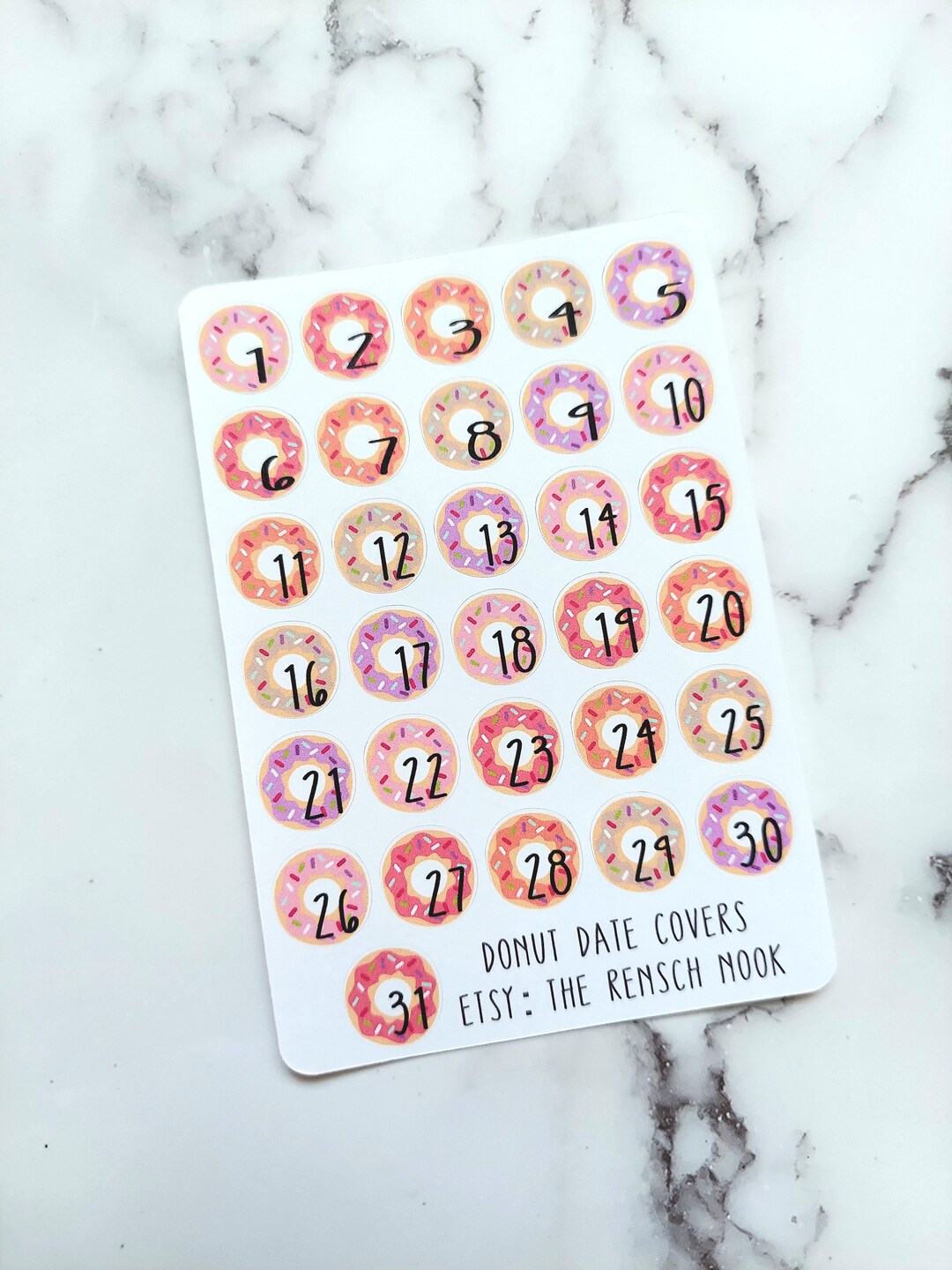Donut Date Covers Planner Stickers - DC003 - Gift for Her - Daily ...