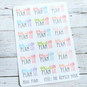 Meal plan functional planner stickers - 0052