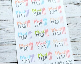 Meal Plan Planner Sticker | Meal Planning Sticker | Menu Planner Sticker | Weekly Meal Prep Sticker | Planner Sticker