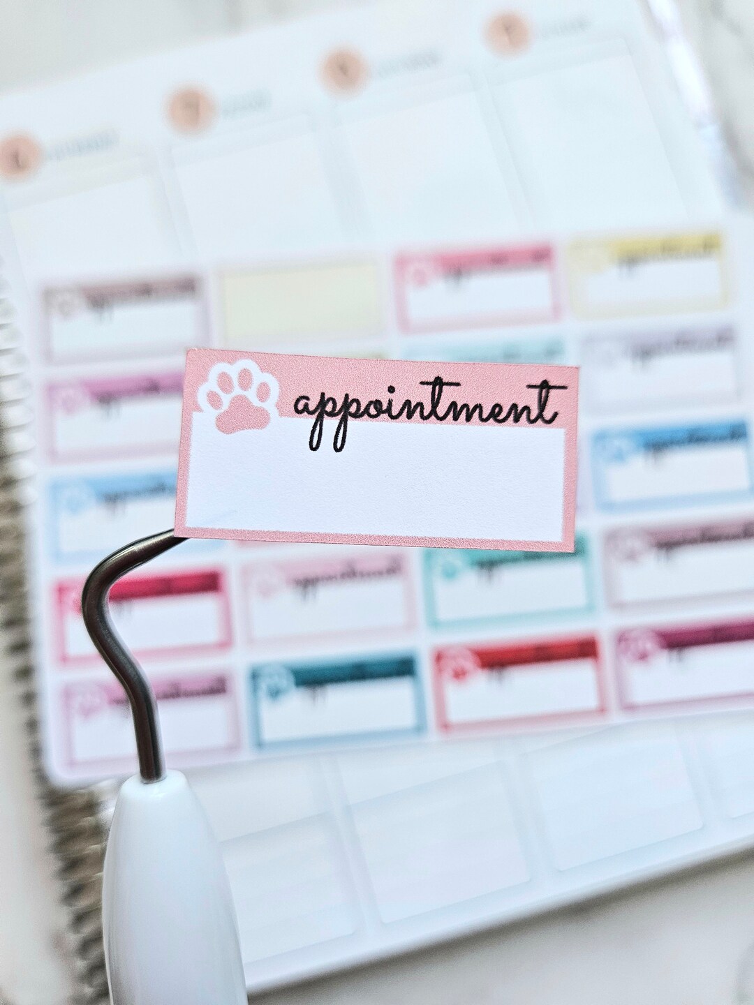 Vet Appointment Boxes Planner Stickers - Etsy