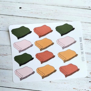 Fall cozy blankets planner stickers - 0146