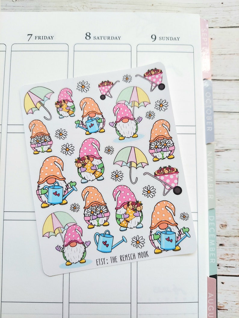 Spring Gnome Planner Stickers 0193 Bild 3