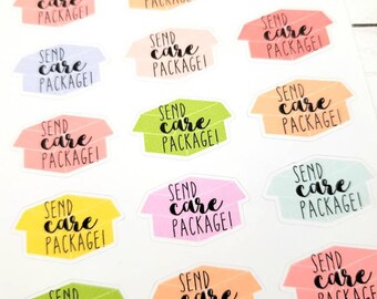 Send Care Package Planner Stickers - 0042 - Deployment - Gift for her - Daily Planner - Happy Planner - Military - Milso