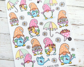 Spring Gnome Planner Stickers - 0193