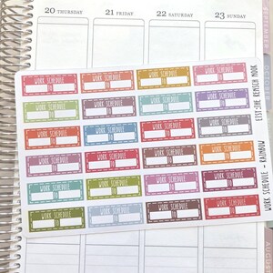 Work Schedule Planner Stickers | Work Shift Planner Stickers | Work Hours Planner Stickers | Employee Planner Stickers image 3
