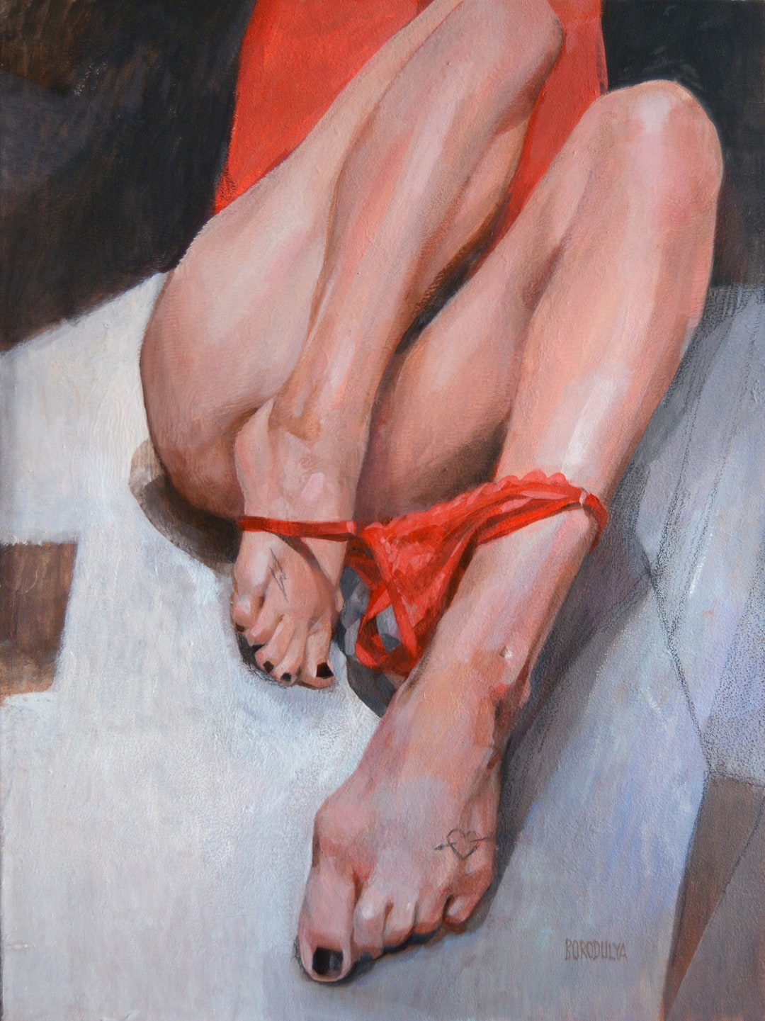 Series Decency Erotic Art On Canvas Oil Painting Naked Female