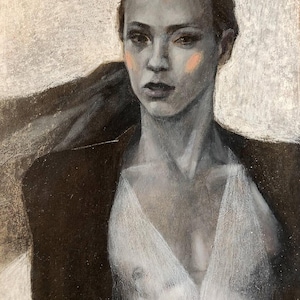 Male Portrait Female LGBTQ Pride Queer Art 29x21 cm/ ~11&#39;x8&#39;