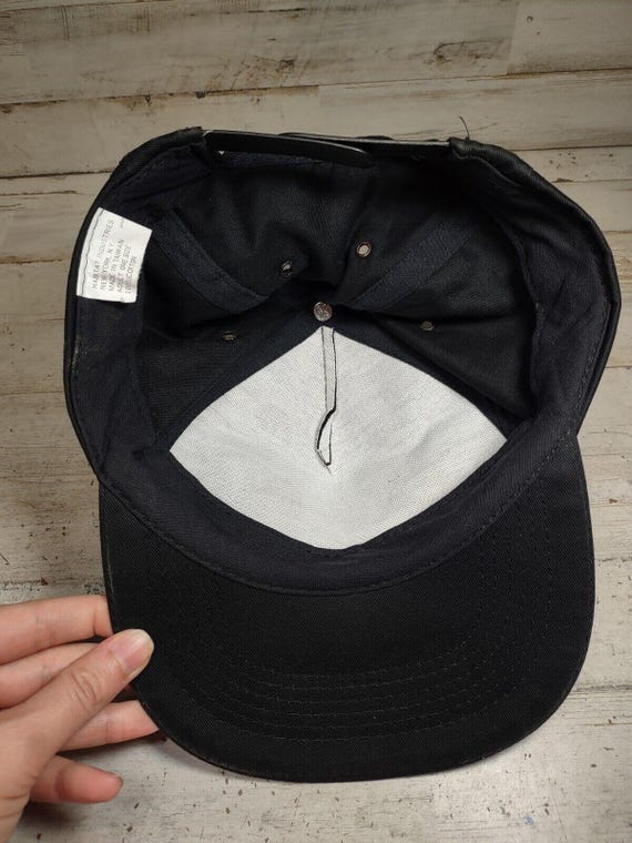 Vintage Your Basic Cap Snapback Baseball Hat Blac… - image 7