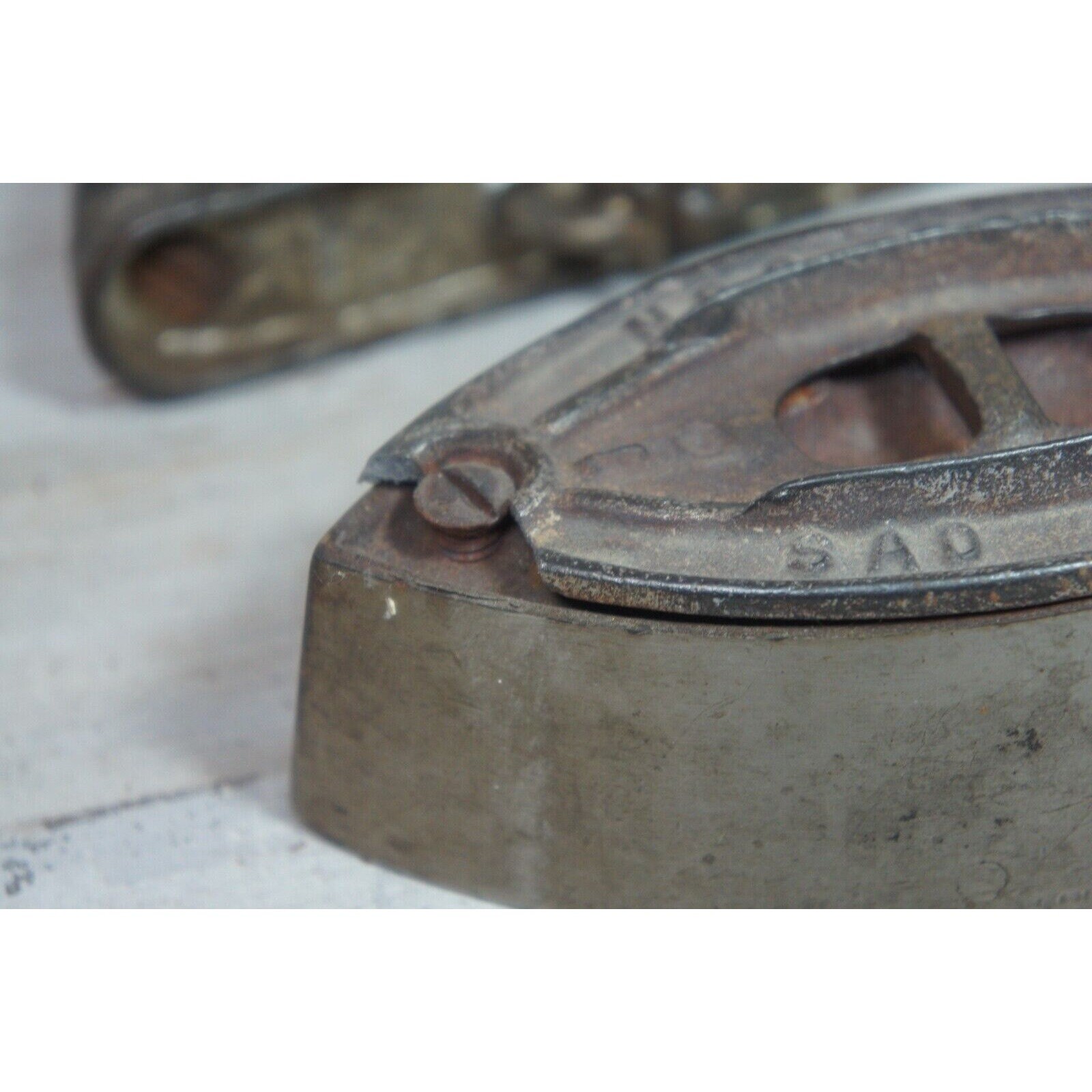 Antique Mrs Potts Enterprise Sad Iron Black Handle 6 CHIPPED Etsy