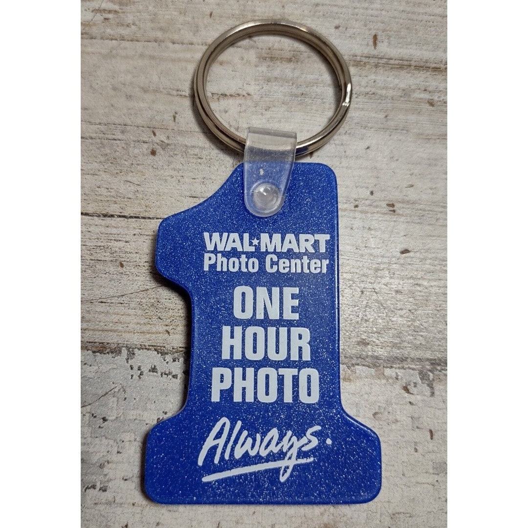 Vintage Walmart One Hour Photo Center 1999 Special Keyring Keychain