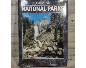 America's National Parks Vintage Coffee Table Photo Book Boslough HC 1990