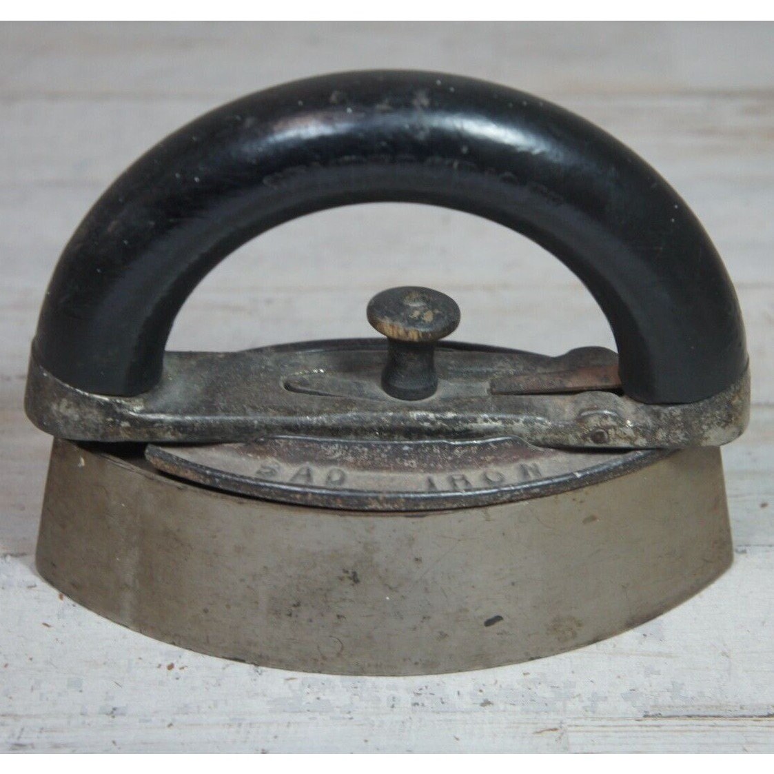 Antique Mrs Potts Enterprise Sad Iron Black Handle 6 CHIPPED Etsy