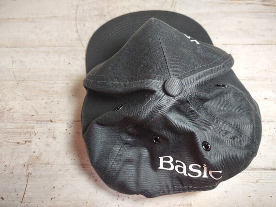 Vintage Your Basic Cap Snapback Baseball Hat Blac… - image 5
